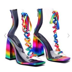 Cape Robbin Vodka Brooklyn chunky Rainbow bootie
